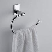 Portasalviette ad anello Gedy Maine in acciaio inox e cromall fissaggio a muro incollo by CeramicStore | Lo specialista del tuo bagno