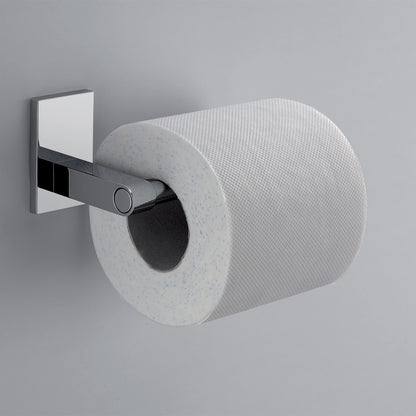Gedy Portarotolo Maine in acciaio inox e cromall per installazione a incollo a muro