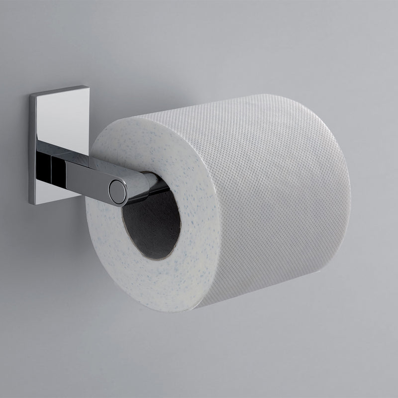 Gedy Portarotolo Maine in acciaio inox e cromall per installazione a incollo a muro