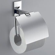 Gedy Portarotolo coperto Maine in acciaio inox e Cromall fissabile con colla