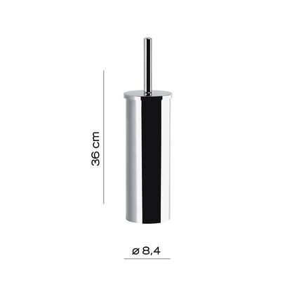 Gedy Scopino wc d'appoggio modello Maine in acciaio inox e Cromall con ciuffo in setole by CeramicStore | Lo specialista del tuo bagno