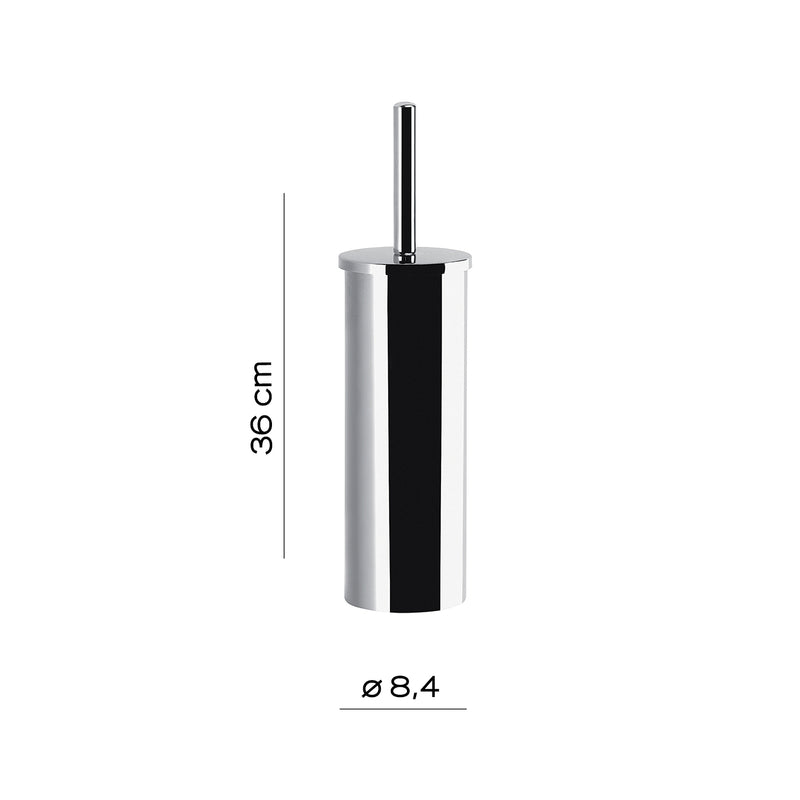 Gedy Scopino wc d'appoggio modello Maine in acciaio inox e Cromall con ciuffo in setole by CeramicStore | Lo specialista del tuo bagno