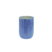 Portaspazzolini modello Mykonos in ceramica blu