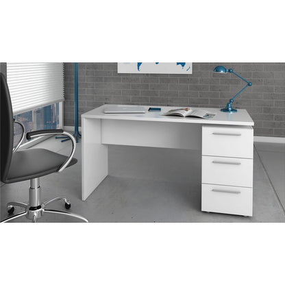 Scrivania con cassettiera modello Stylus - Bianco Opaco by CeramicStore | Lo specialista del tuo bagno