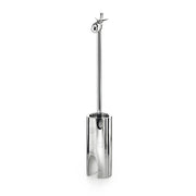Portascopino 'LONGA' con scopino in acciaio inox lucido Lineabeta Balenghi a forma di giraffa by CeramicStore | Lo specialista del tuo bagno