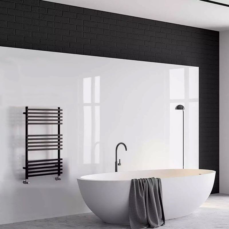 Termoarredo idraulico modello Trapani di Lazzarini 800x500 dritto - Antracite by CeramicStore | Lo specialista del tuo bagno
