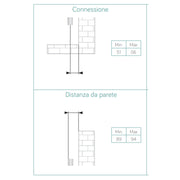Termoarredo idraulico modello Trapani di Lazzarini 1170x500 dritto - Antracite by CeramicStore | Lo specialista del tuo bagno