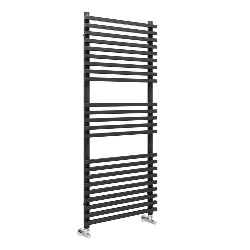 Termoarredo idraulico modello Trapani di Lazzarini 1170x500 dritto - Antracite by CeramicStore | Lo specialista del tuo bagno