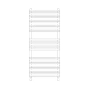 Termoarredo idraulico modello Trapani di Lazzarini 1170x500 dritto - Cromo by CeramicStore | Lo specialista del tuo bagno