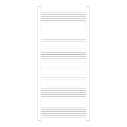Termoarredo idraulico modello Todi di Lazzarini 1110x500 - Cromo by CeramicStore | Lo specialista del tuo bagno