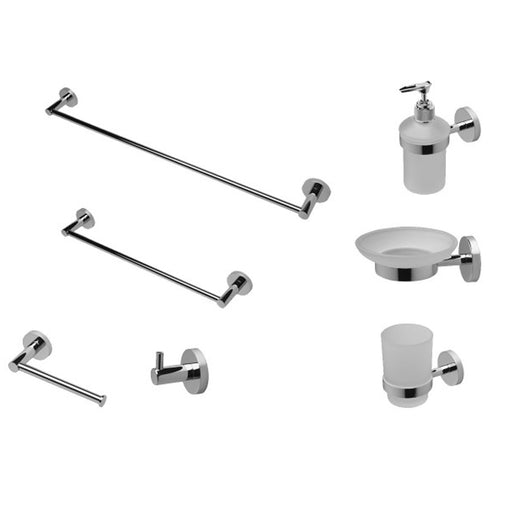 Set accessori bagno in ottone cromato collezione Life by Ares kit 7 pezzi by CeramicStore | Lo specialista del tuo bagno