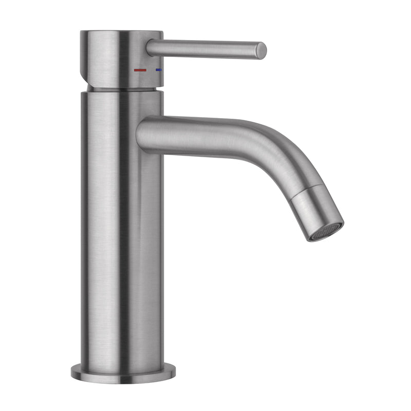 Miscelatore lavabo con scarico automatico Paffoni Light in ottone effetto satinato by CeramicStore | Lo specialista del tuo bagno