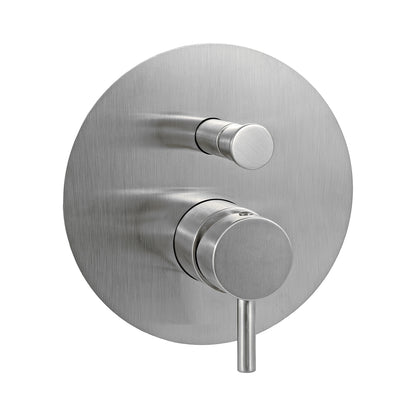 Miscelatore doccia da incasso con deviatore pneumatico Paffoni Light effetto satinato by CeramicStore | Lo specialista del tuo bagno