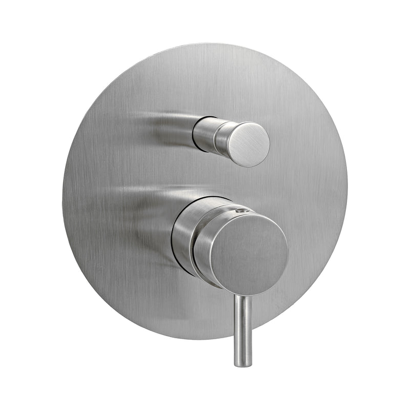 Miscelatore doccia da incasso con deviatore pneumatico Paffoni Light effetto satinato by CeramicStore | Lo specialista del tuo bagno