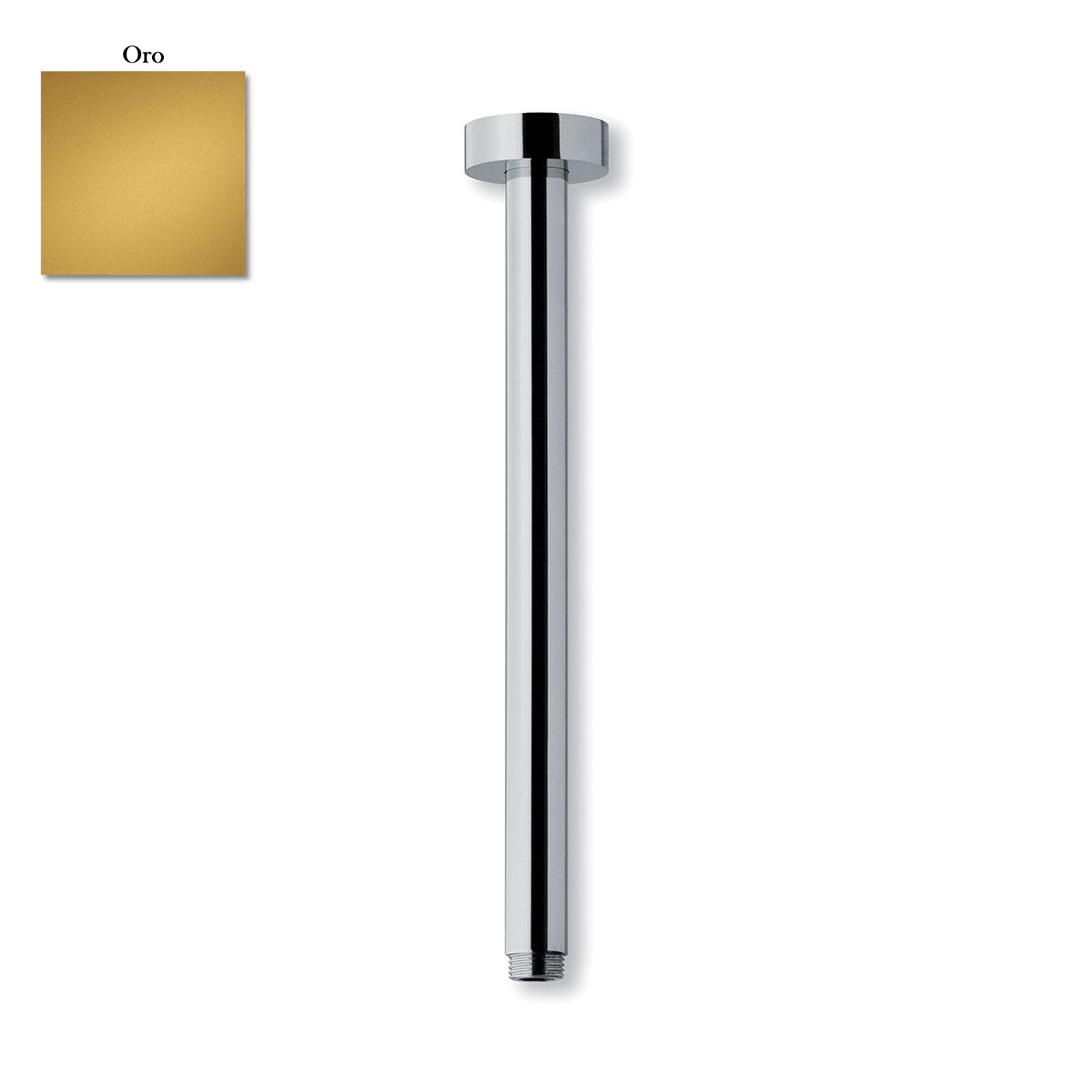 Braccio doccia a soffitto tondo 23mm x 200mm oro by CeramicStore | Lo specialista del tuo bagno