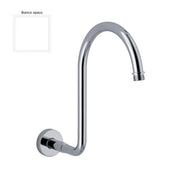 Braccio doccia lusso diametro 18 mm bianco opaco by CeramicStore | Lo specialista del tuo bagno