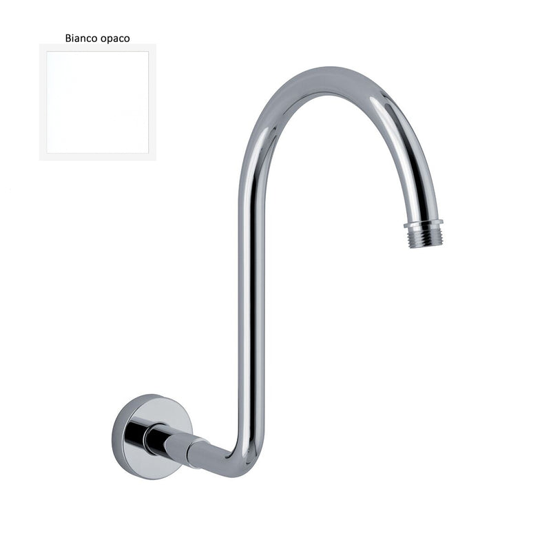 Braccio doccia lusso diametro 18 mm bianco opaco by CeramicStore | Lo specialista del tuo bagno