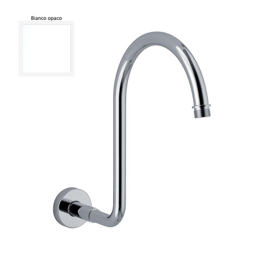 Braccio doccia lusso diametro 18 mm bianco opaco by CeramicStore | Lo specialista del tuo bagno