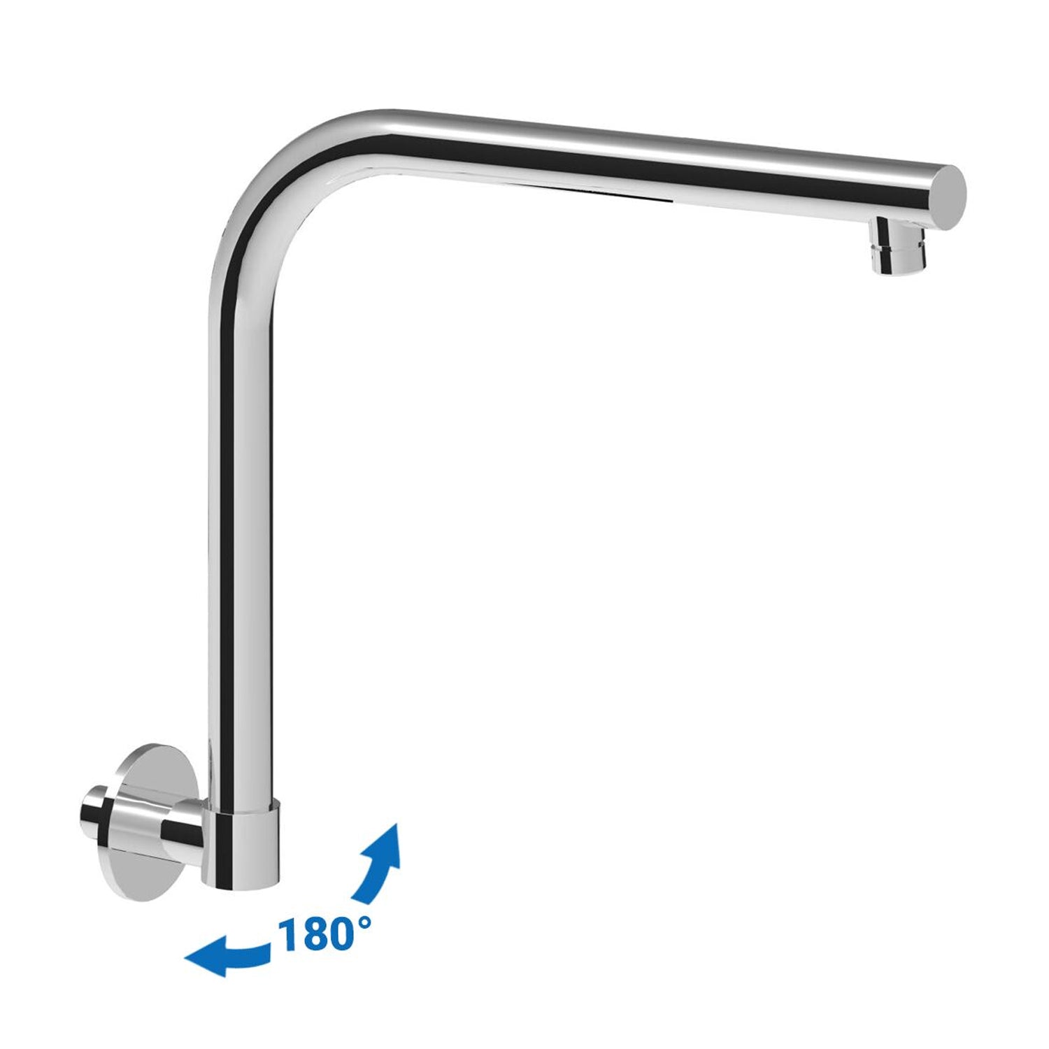 Braccio doccia tondo 25mm girevole in ottone by CeramicStore | Lo specialista del tuo bagno
