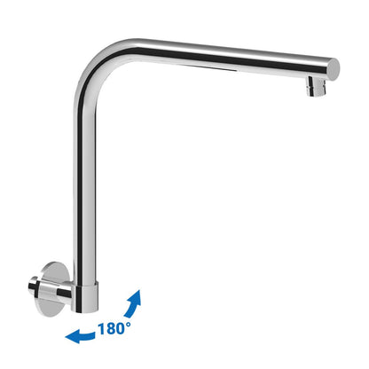Braccio doccia tondo 25mm girevole in ottone by CeramicStore | Lo specialista del tuo bagno