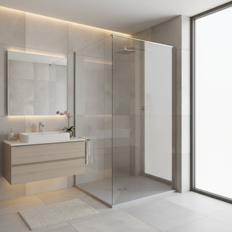 Piatto Doccia quadrato filopavimento 70x70 Grigio in resina effetto pietra Emoji riducibile by CeramicStore | Lo specialista del tuo bagno