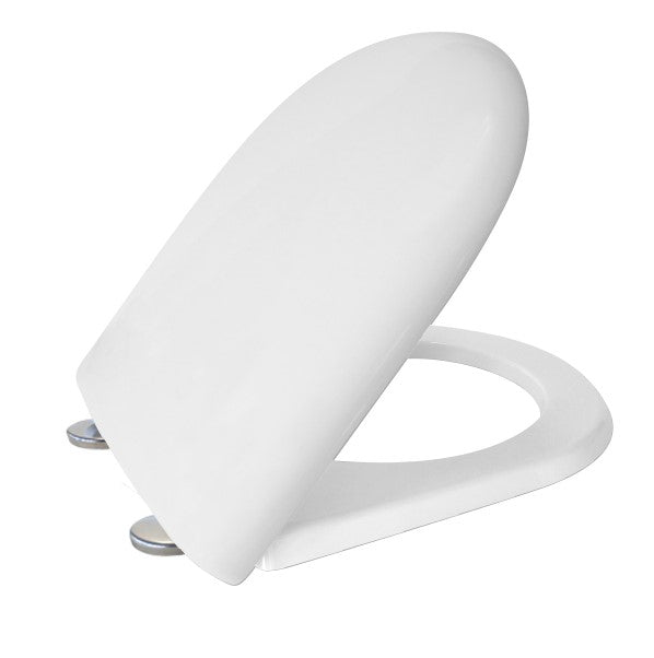 Sedile wc in termoindurente per vaso Dolomite serie Quadrarco con cerniere regolabili