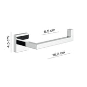 Portarotolo Gedy serie Elba in ottone e alluminio - Cromato