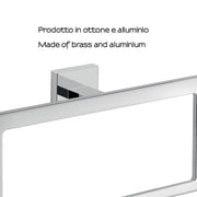 Portasalviette a muro ad anello Gedy modello Elba - Cromato by CeramicStore | Lo specialista del tuo bagno