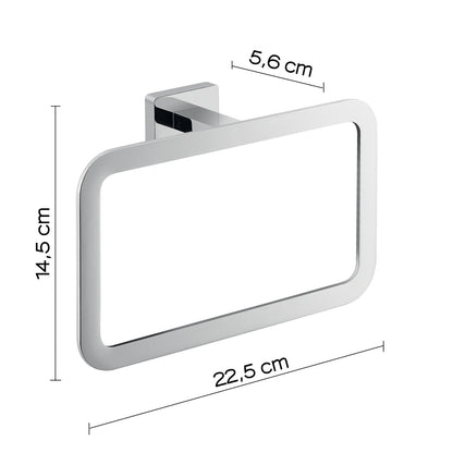 Portasalviette ad anello in Acciaio Inox Gedy modello Atena - Cromato by CeramicStore | Lo specialista del tuo bagno
