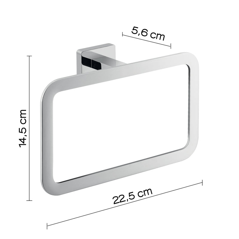Portasalviette ad anello in Acciaio Inox Gedy modello Atena - Cromato by CeramicStore | Lo specialista del tuo bagno