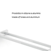 Portasalviette a muro a due braccia Gedy modello Elba - Cromato by CeramicStore | Lo specialista del tuo bagno
