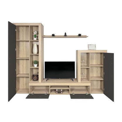 Kit parete living modello Nobel - Naturale/Antracite by CeramicStore | Lo specialista del tuo bagno