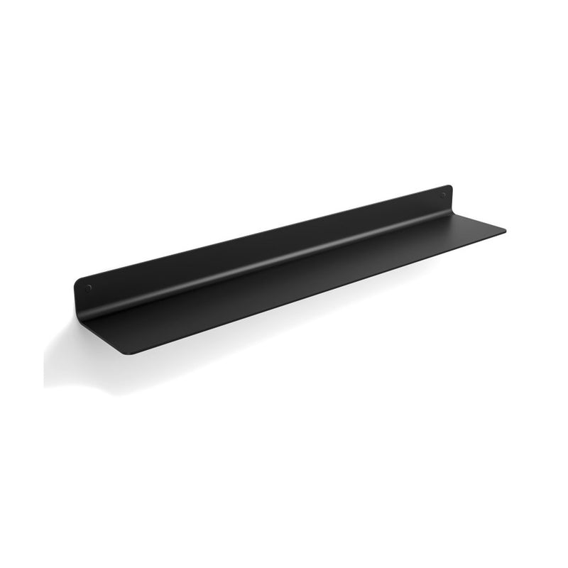 Mensola da fissare a parete in alluminio verniciato collezione Saeta di Lineabeta - Nera by CeramicStore | Lo specialista del tuo bagno
