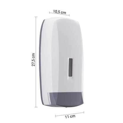 Distributore sapone modello Touch di Gedy da 1000 ml - Bianco by CeramicStore | Lo specialista del tuo bagno