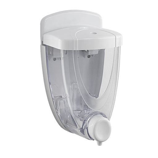 Distributore sapone a parete Gedy modello Torpedo da 600 ml - Bianco by CeramicStore | Lo specialista del tuo bagno