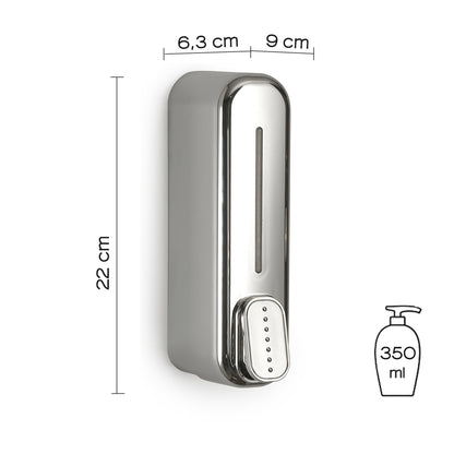 Distributore sapone/gel igienizzante di Gedy modello Mullet da 350 ml - Cromato by CeramicStore | Lo specialista del tuo bagno
