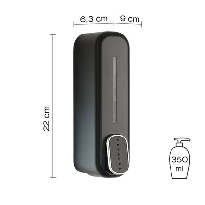 Distributore sapone/gel igienizzante di Gedy modello Mullet da 350 ml - Nero Matt by CeramicStore | Lo specialista del tuo bagno