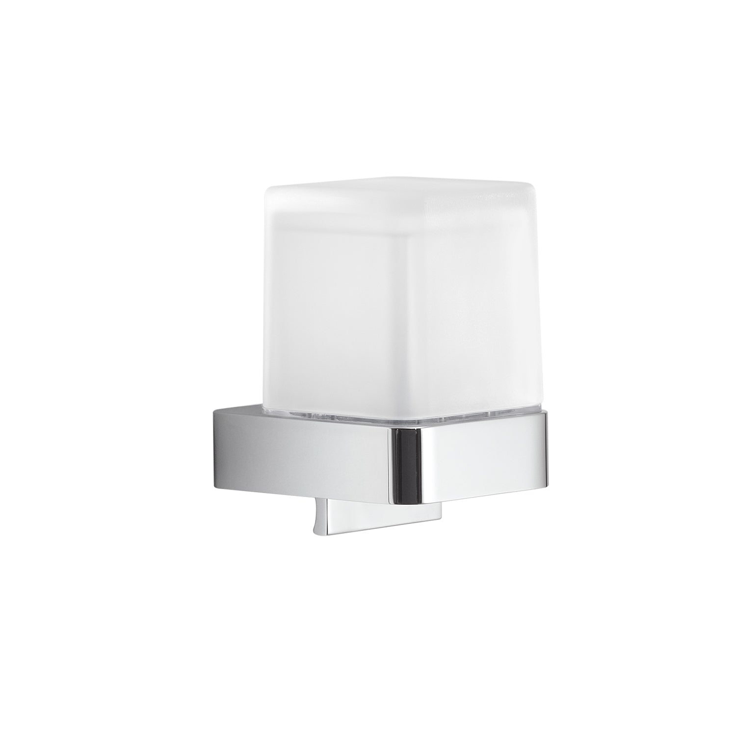 Distributore di sapone quadrato di Gedy modello Giava da 150 ml in vetro e Cromall - Cromato by CeramicStore | Lo specialista del tuo bagno