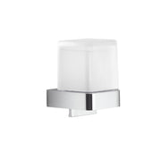 Distributore di sapone quadrato di Gedy modello Giava da 150 ml in vetro e Cromall - Cromato by CeramicStore | Lo specialista del tuo bagno