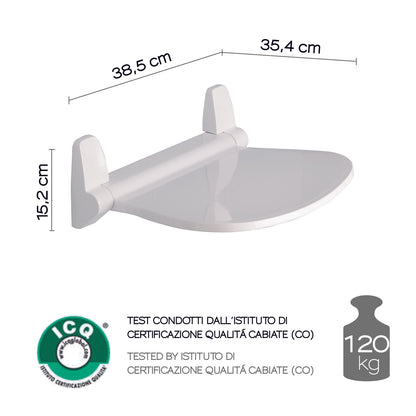 Sedile ribaltabile per doccia Gedy modello Sound di Gedy - Bianco by CeramicStore | Lo specialista del tuo bagno
