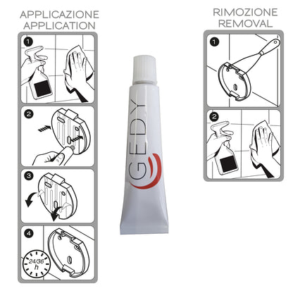 Kit colla Gedy per collezioni accessori con fissaggio a muro 20 ml by CeramicStore | Lo specialista del tuo bagno