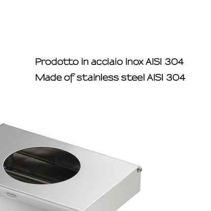 Gedy Porta Sacchetti Igienici - In Acciaio Inox Spazzolato by CeramicStore | Lo specialista del tuo bagno