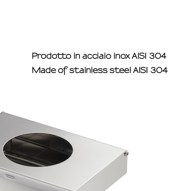 Gedy Porta Sacchetti Igienici - In Acciaio Inox Spazzolato by CeramicStore | Lo specialista del tuo bagno