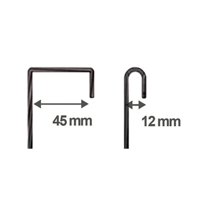 Porta asciugamani per porta doccia o schermo in Acciaio Inox - Nero by CeramicStore | Lo specialista del tuo bagno