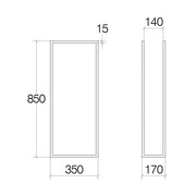Piantana porta asciugamani Lineabeta collezione Grela in acciaio verniciato due varianti disponibili