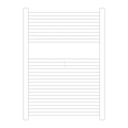 Termoarredo idraulico modello Todi di Lazzarini 690x500 - Bianco by CeramicStore | Lo specialista del tuo bagno