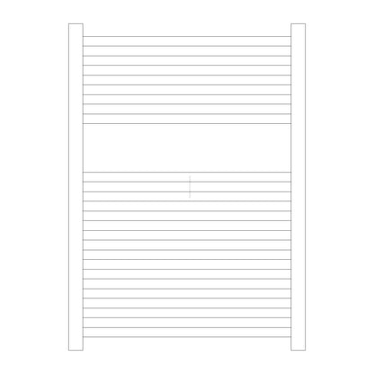 Termoarredo idraulico modello Todi di Lazzarini 690x500 - Bianco by CeramicStore | Lo specialista del tuo bagno