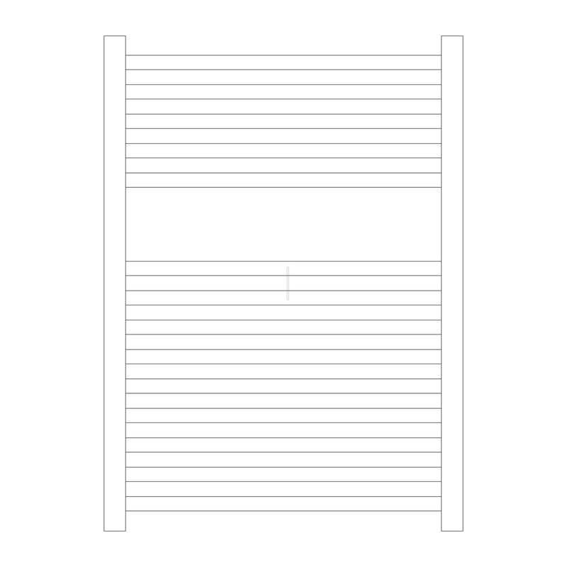 Termoarredo idraulico modello Todi di Lazzarini 690x500 - Bianco by CeramicStore | Lo specialista del tuo bagno