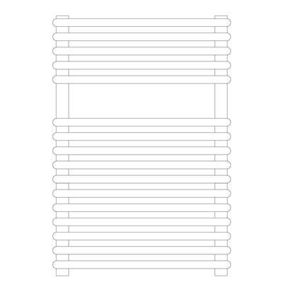 Termoarredo idraulico modello Catania di Lazzarini 730x500 - Bianco by CeramicStore | Lo specialista del tuo bagno