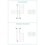 Termoarredo idraulico modello Catania di Lazzarini 1190x500 - Cromo by CeramicStore | Lo specialista del tuo bagno